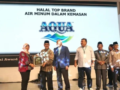 AQUA Kembali Raih “Halal Award - Halal Top Brand 2019” dari LPPOM MUI