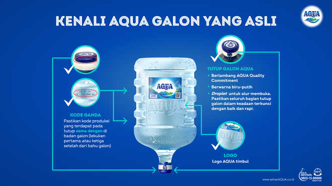 Ciri Ciri Aqua Galon Asli Begini Cara Bedakan Dari Yang Palsu Sehat Aqua 6114