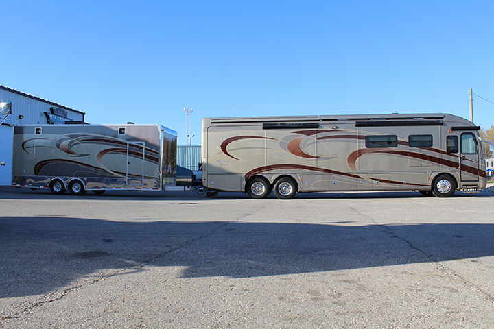 Gold RV Trailer