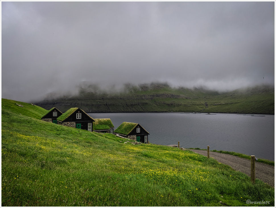 Houses by Sørvágsfjørður