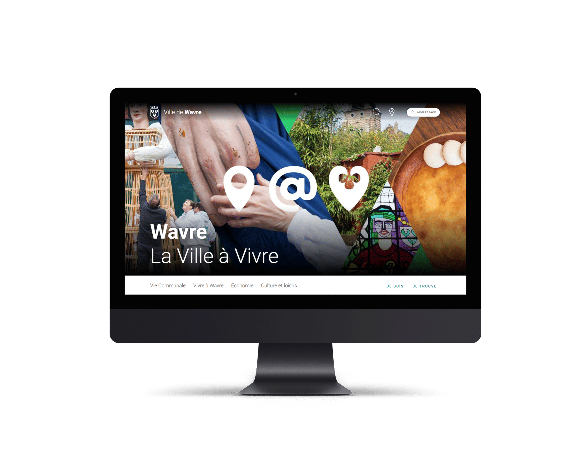 Connect pour la ville de Wavre (Mockup)