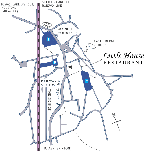Location Map - Little House Restaurant Settle 