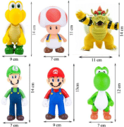 Picture of Game Figure Super Mario 6 Figures Collection. 