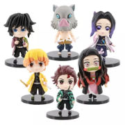 Picture of 6Pcs Demon Slayer Anime Figure Set.