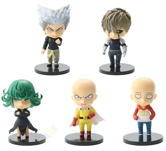 Picture of 5Pcs One-Punch Man Anime Figure Set.
