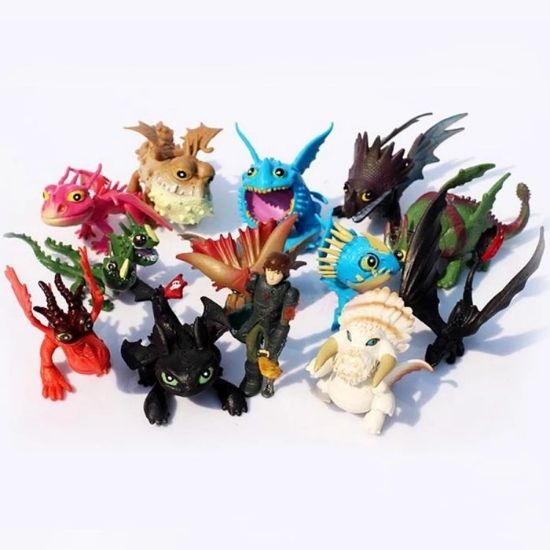 Picture of 13Pcs Dragon Action Figures Toy How To Train Your Dragon.