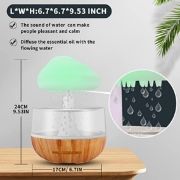 Picture of Weljoy Zen Raining Cloud Night Light Aromatherapy Essential Oil Diffuser Micro Humidifier Desk