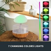 Picture of Weljoy Zen Raining Cloud Night Light Aromatherapy Essential Oil Diffuser Micro Humidifier Desk