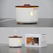 Picture of 2H/8H Timer Flame Light Volcano Diffuser Humidifier Waterless Auto Shut-Off Aroma Volcano Aromatherapy Air Humidifier Diffuser
