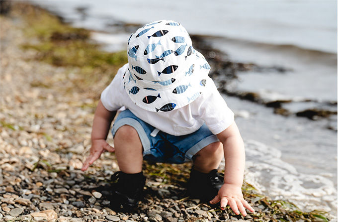 Calikids Summer Sun Hat S1910 - Harbor Grey –