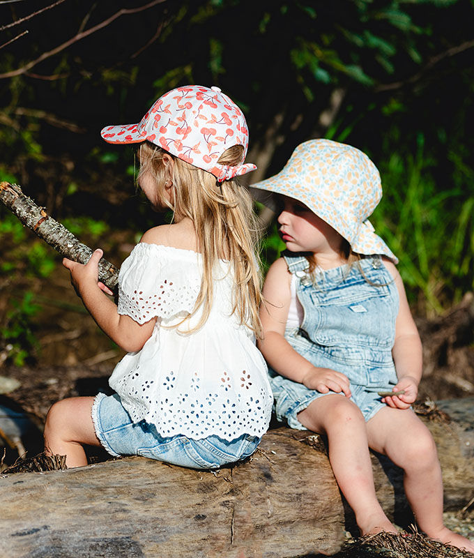 Matching Mommy and Baby Hats, Mama and Mini Hat Set, Yellow Sun