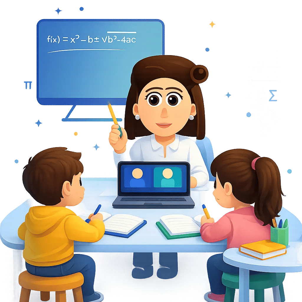 SharkMaths tutor illustration