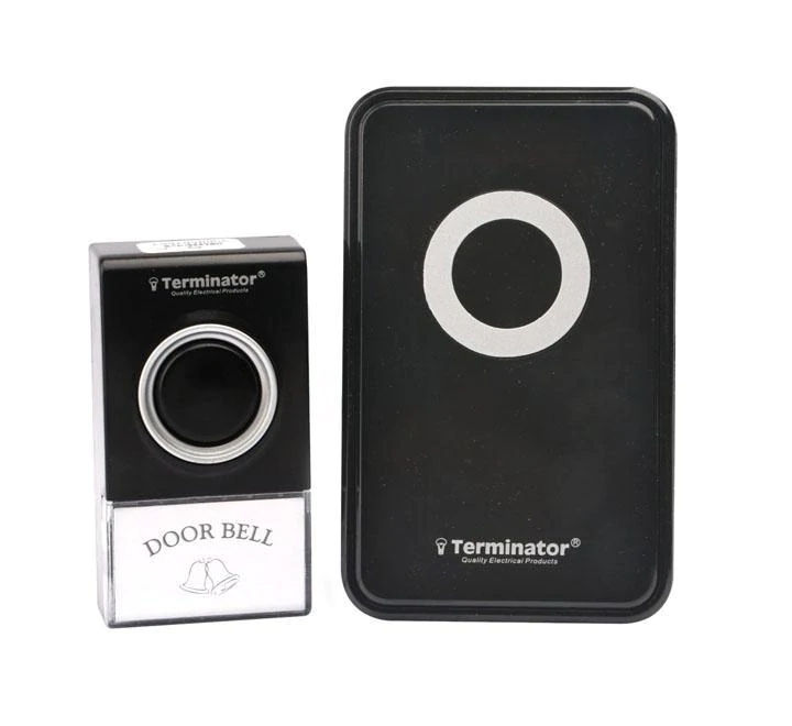 Terminator Digital Wireless Doorbell Black