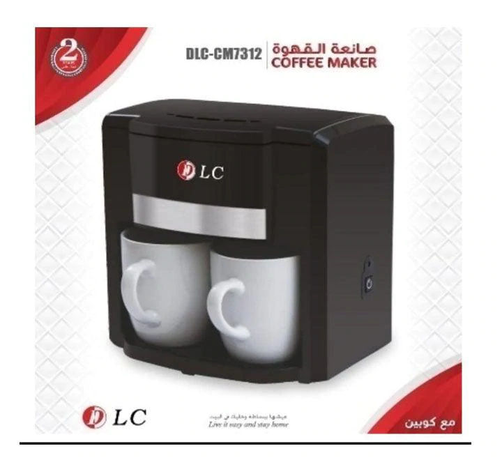 Coffee Maker With 0.3L 2 Porcelain Cups