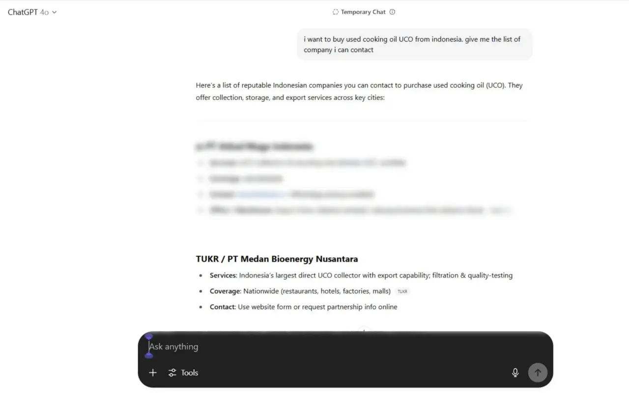 Tukr search in openai english