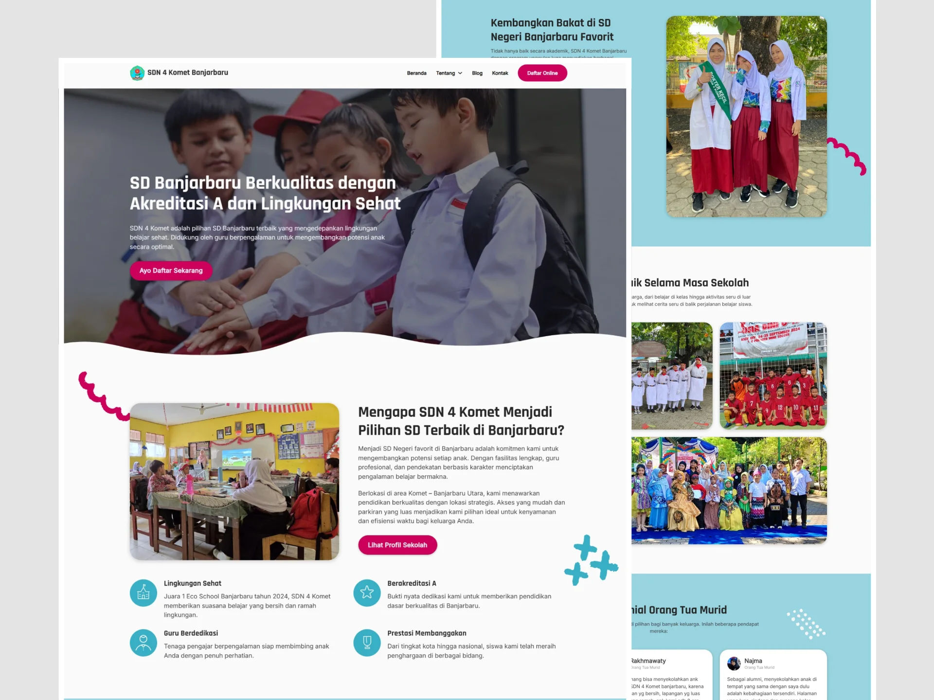 Sdn 4 komet website design