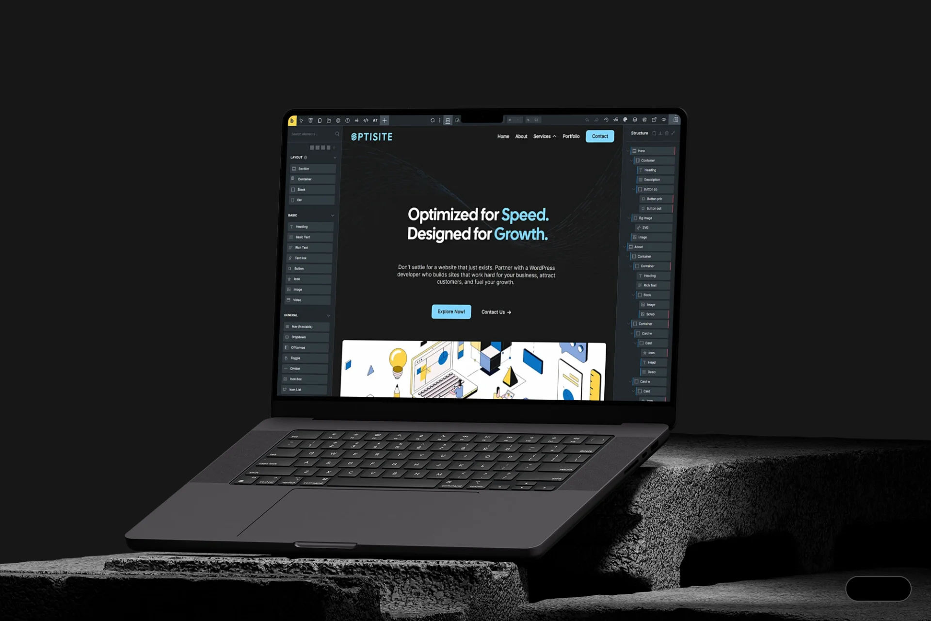 Wordpress web developer using bricks builder
