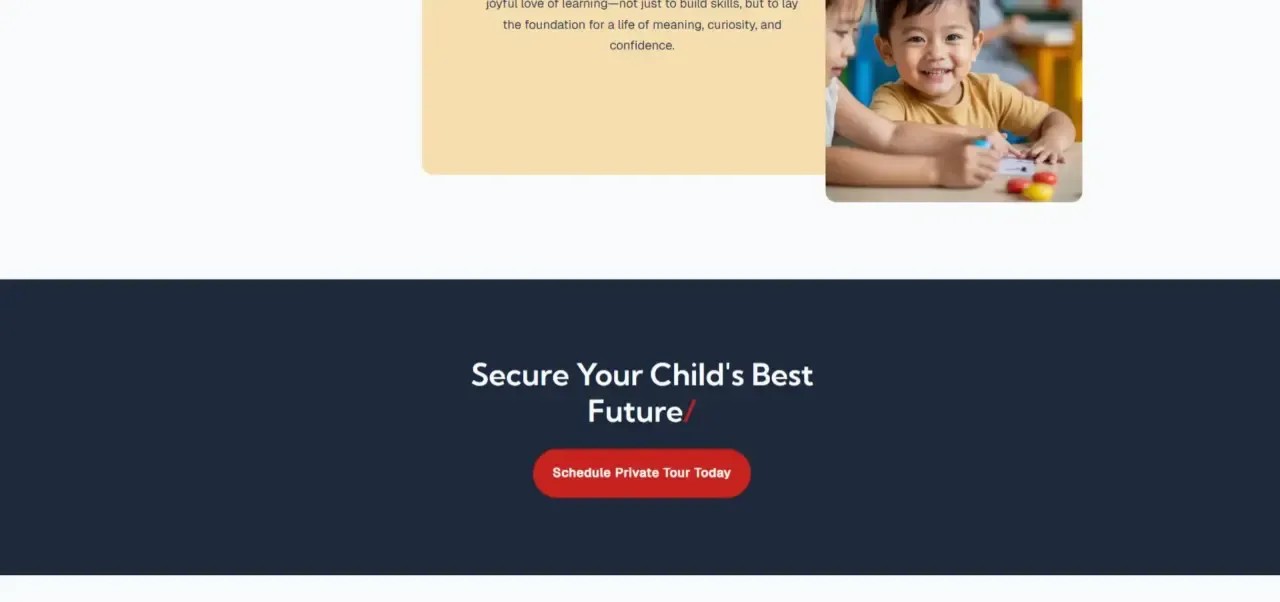 example of website call to action button