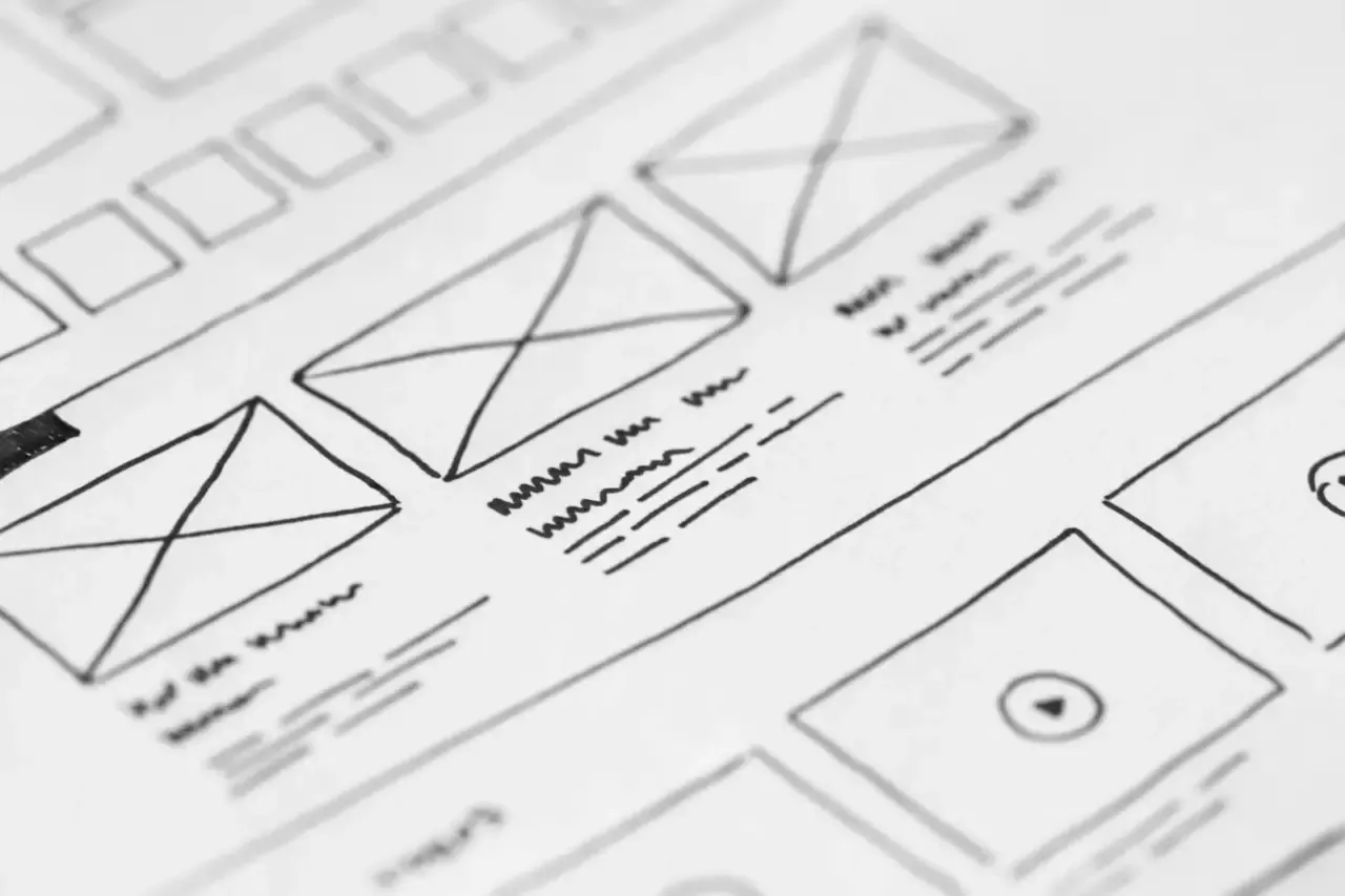 example of wireframe website design