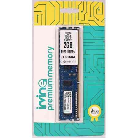 Irvine Desktop RAM DDR3 2GB 1600Mhz UDIMM