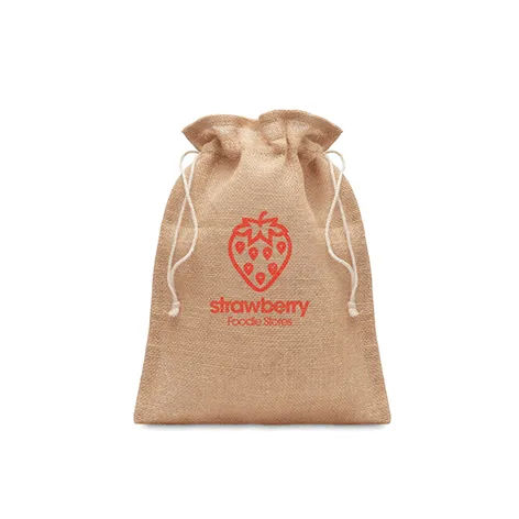 MEDIUM POUCH FROM JUTE BURLAP