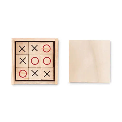 WOODEN GAME SET TIC TAC TOE