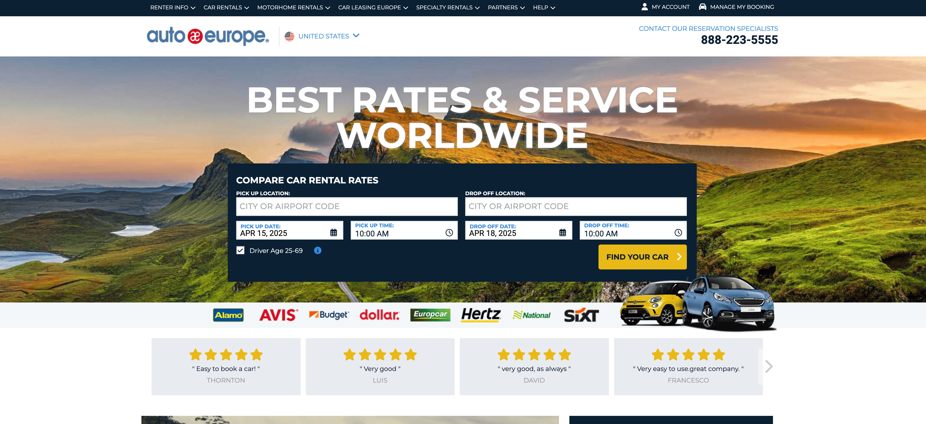 AutoEurope Screenshot