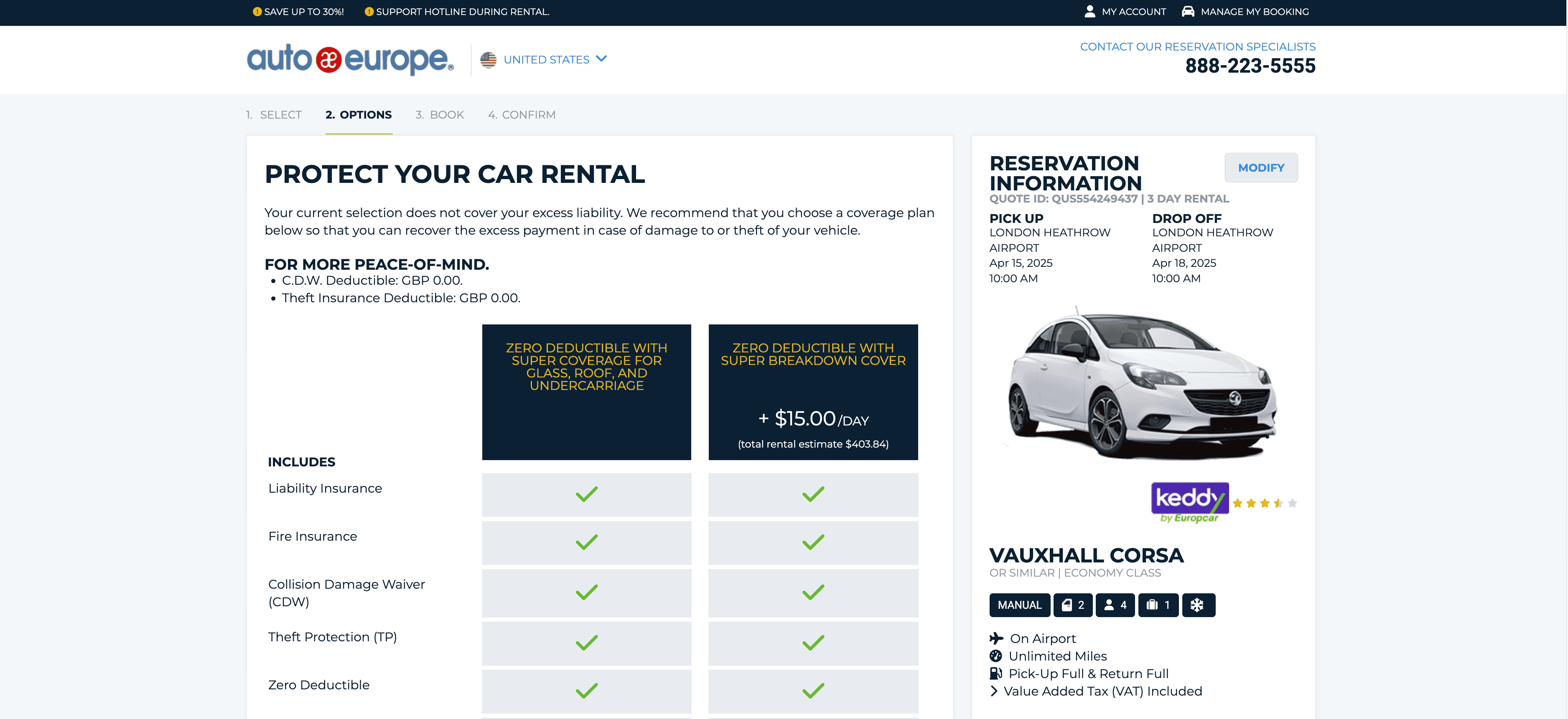 Optional Coverage Screenshot