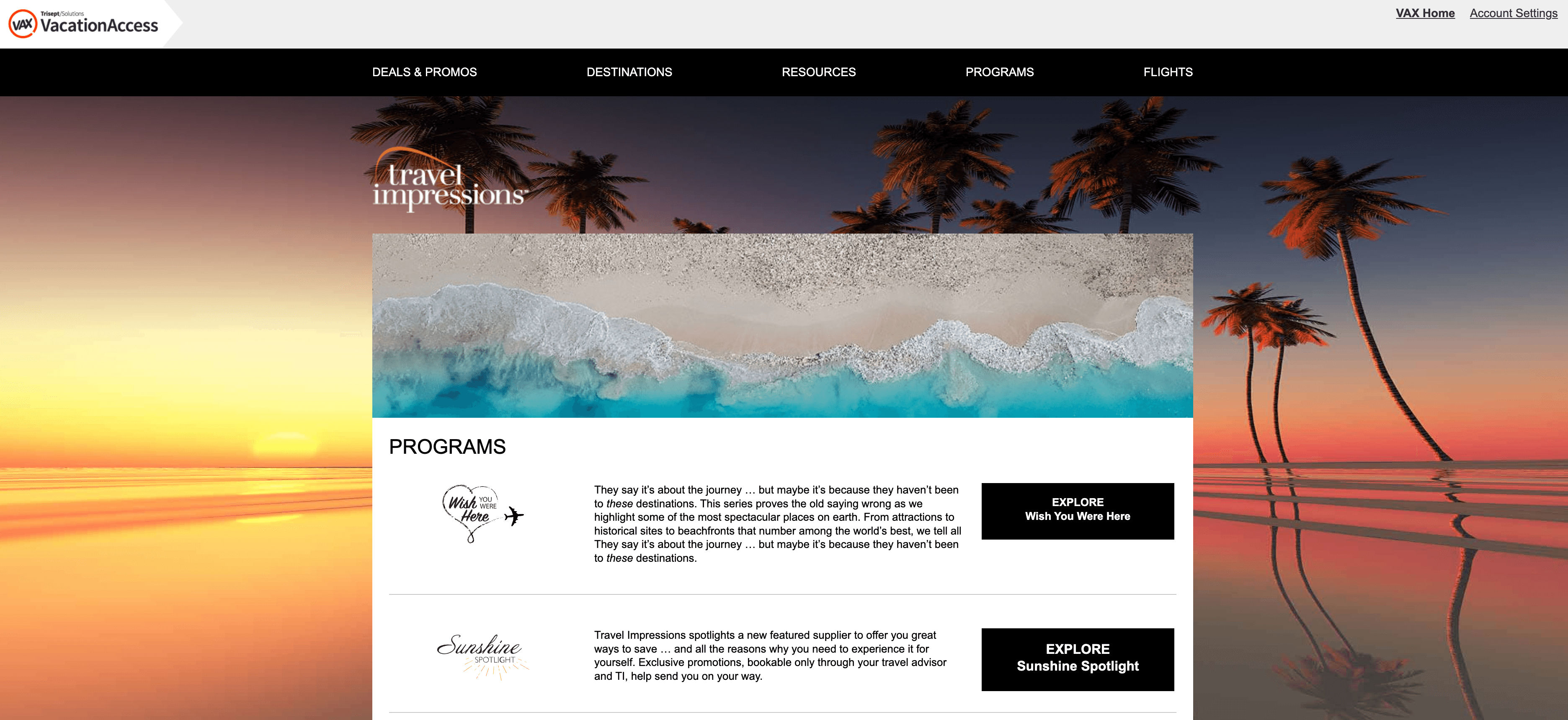 Programs Overview Screenshot