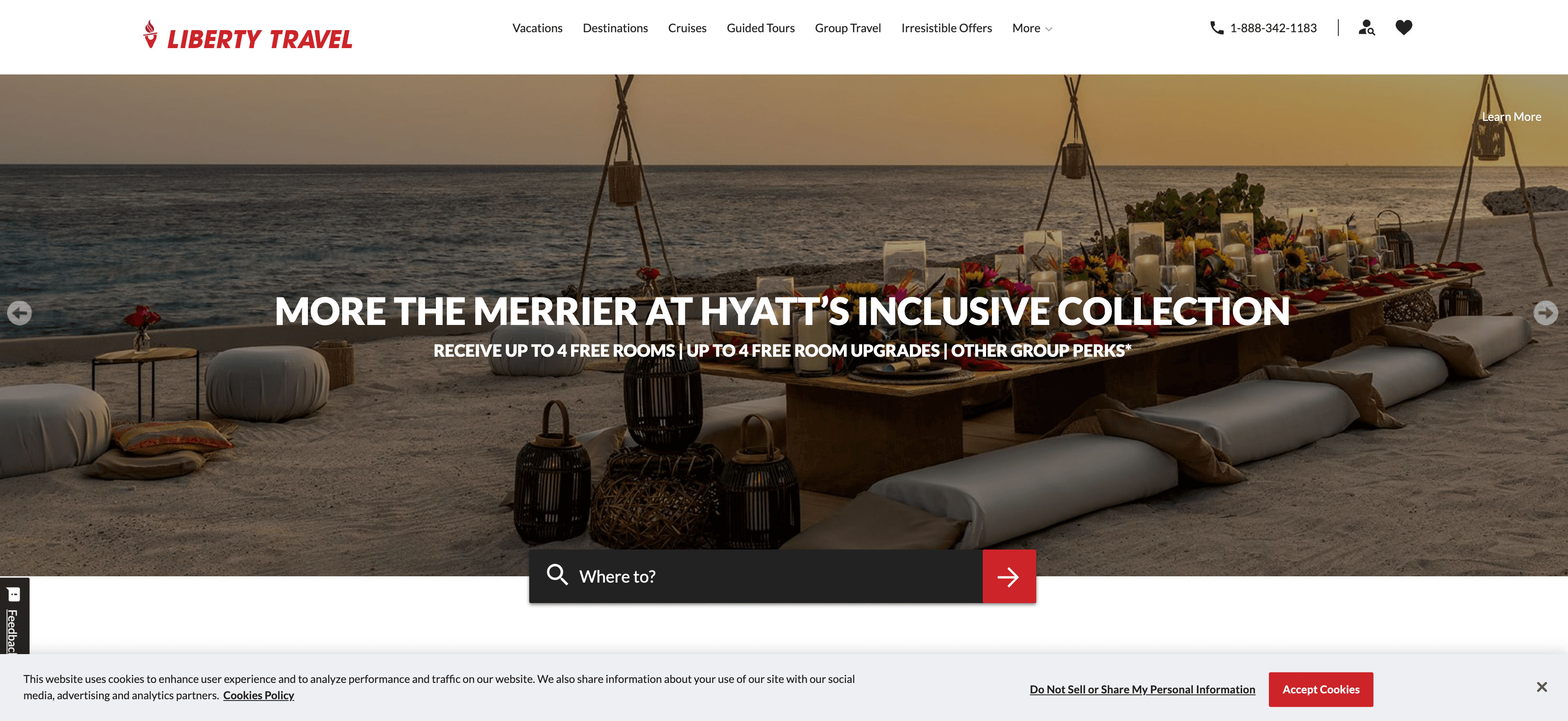 Liberty Travel Homepage