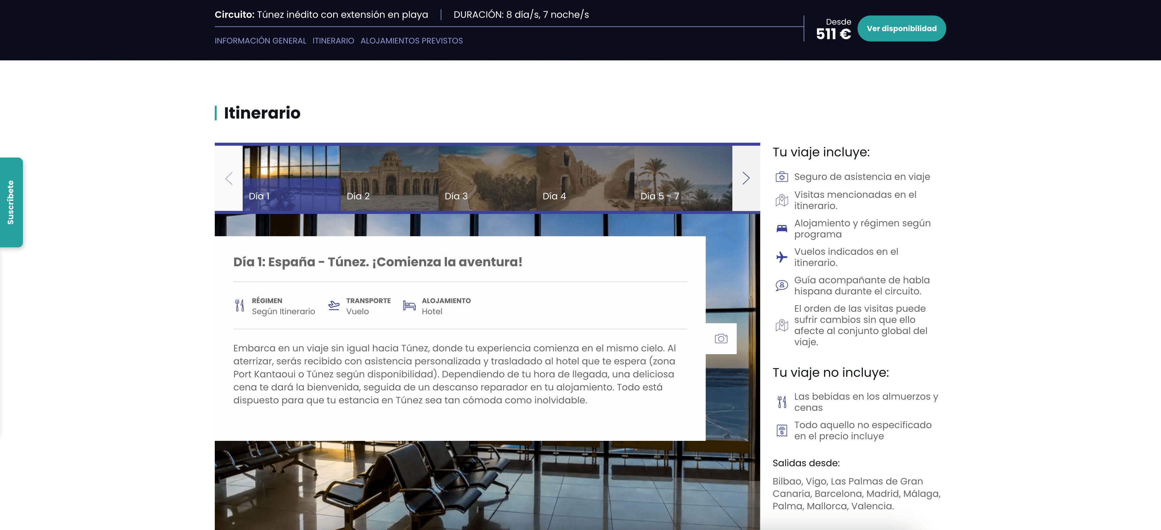 Muchoviaje Circuit Tour Details Page
