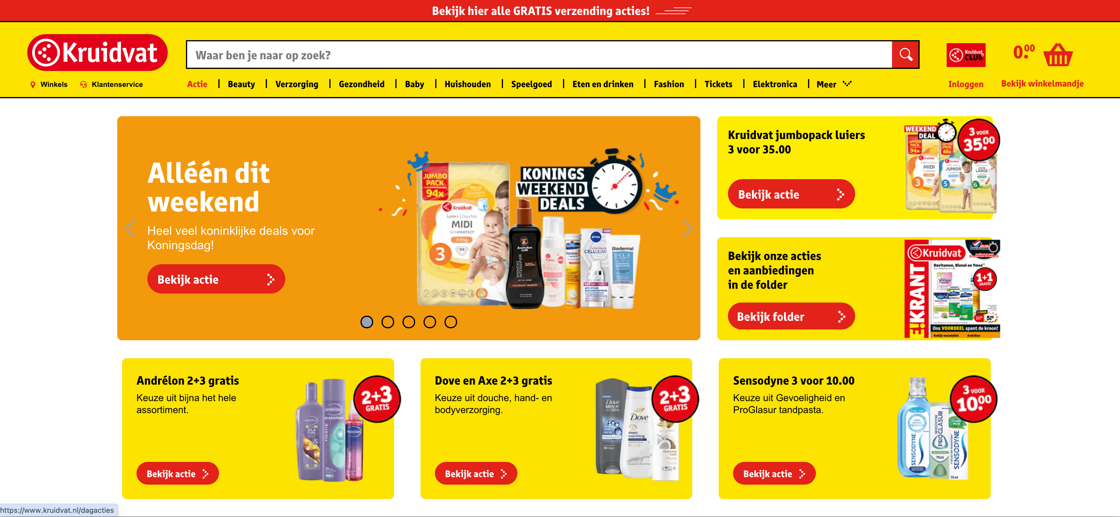 Kruidvat Homepage Screenshot