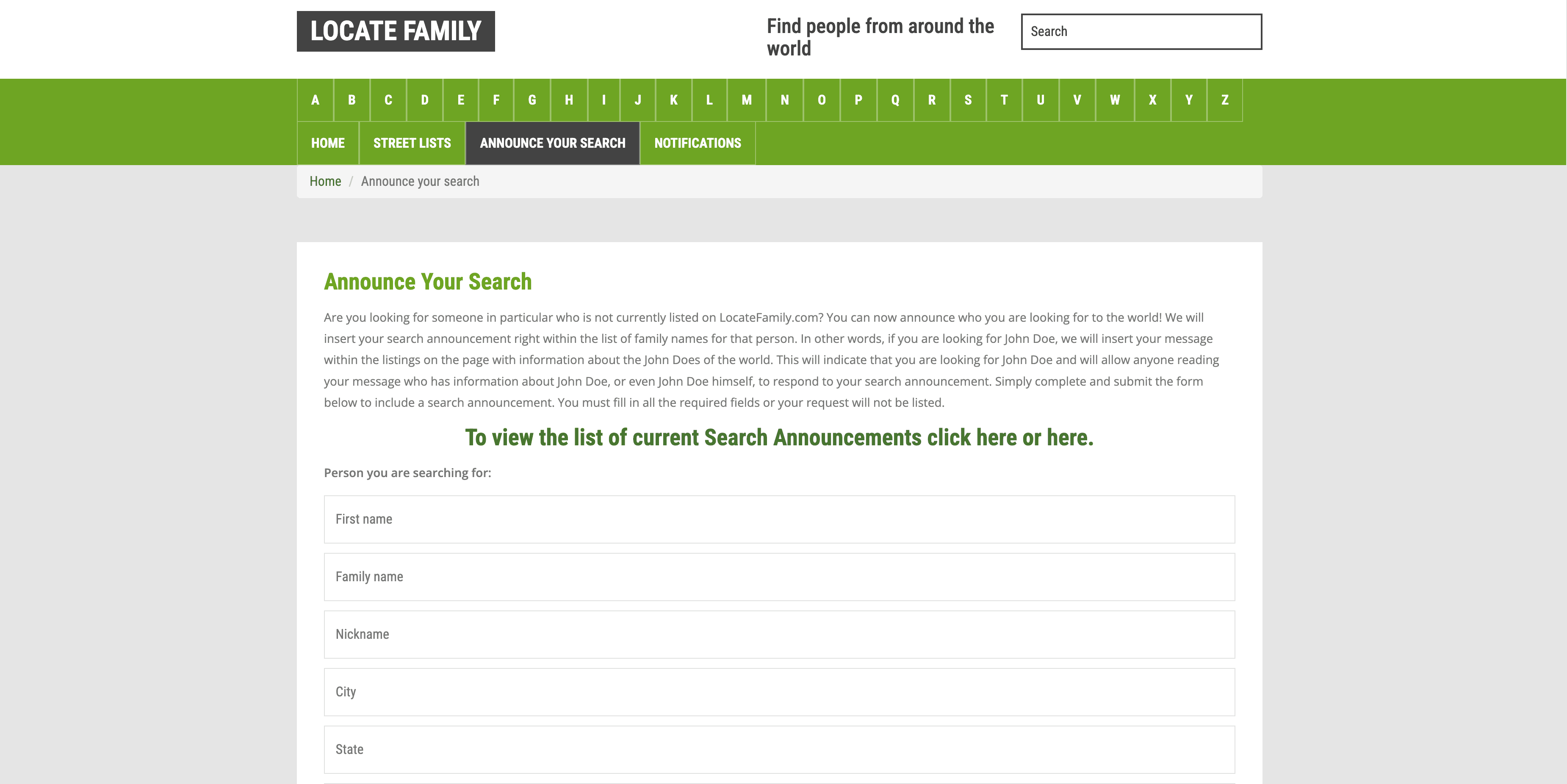 LocateFamily Notification Screenshot