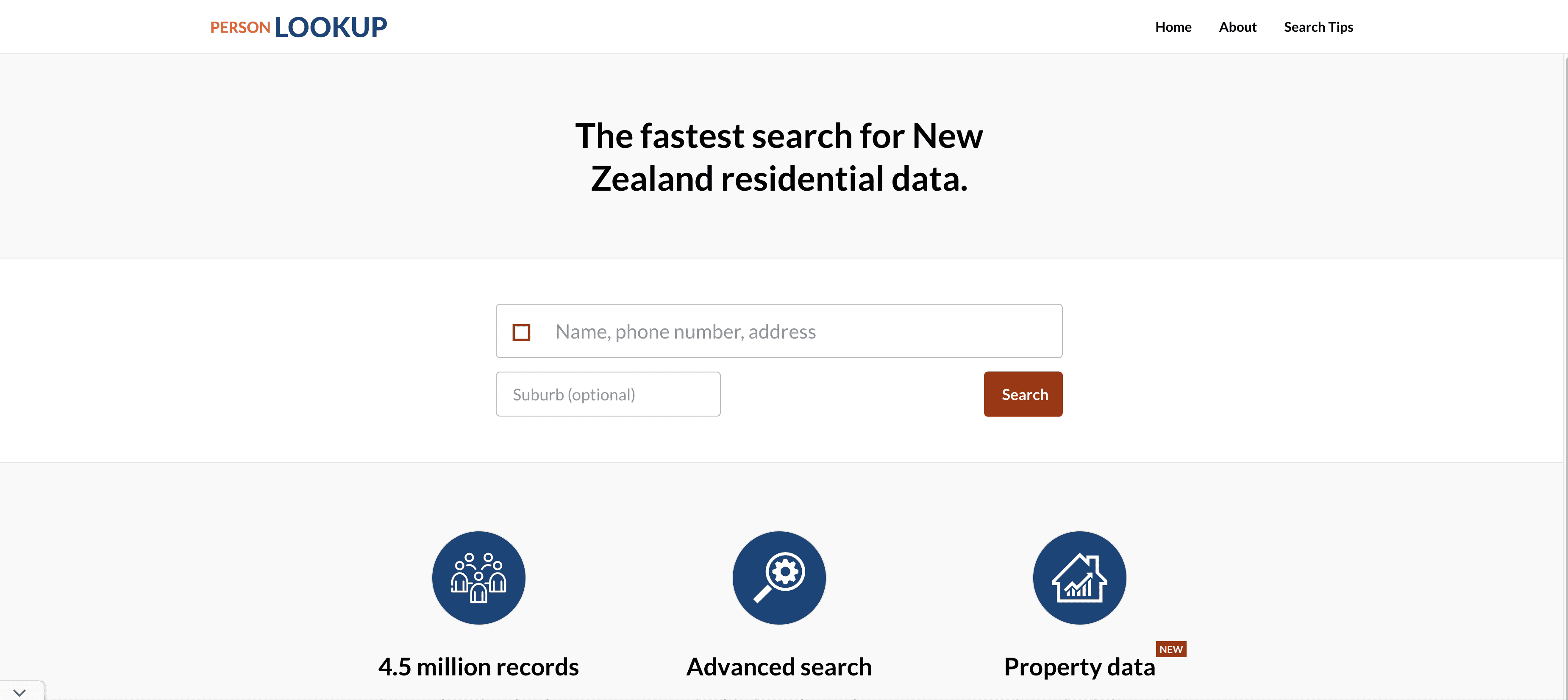PersonLookup NZ Screenshot