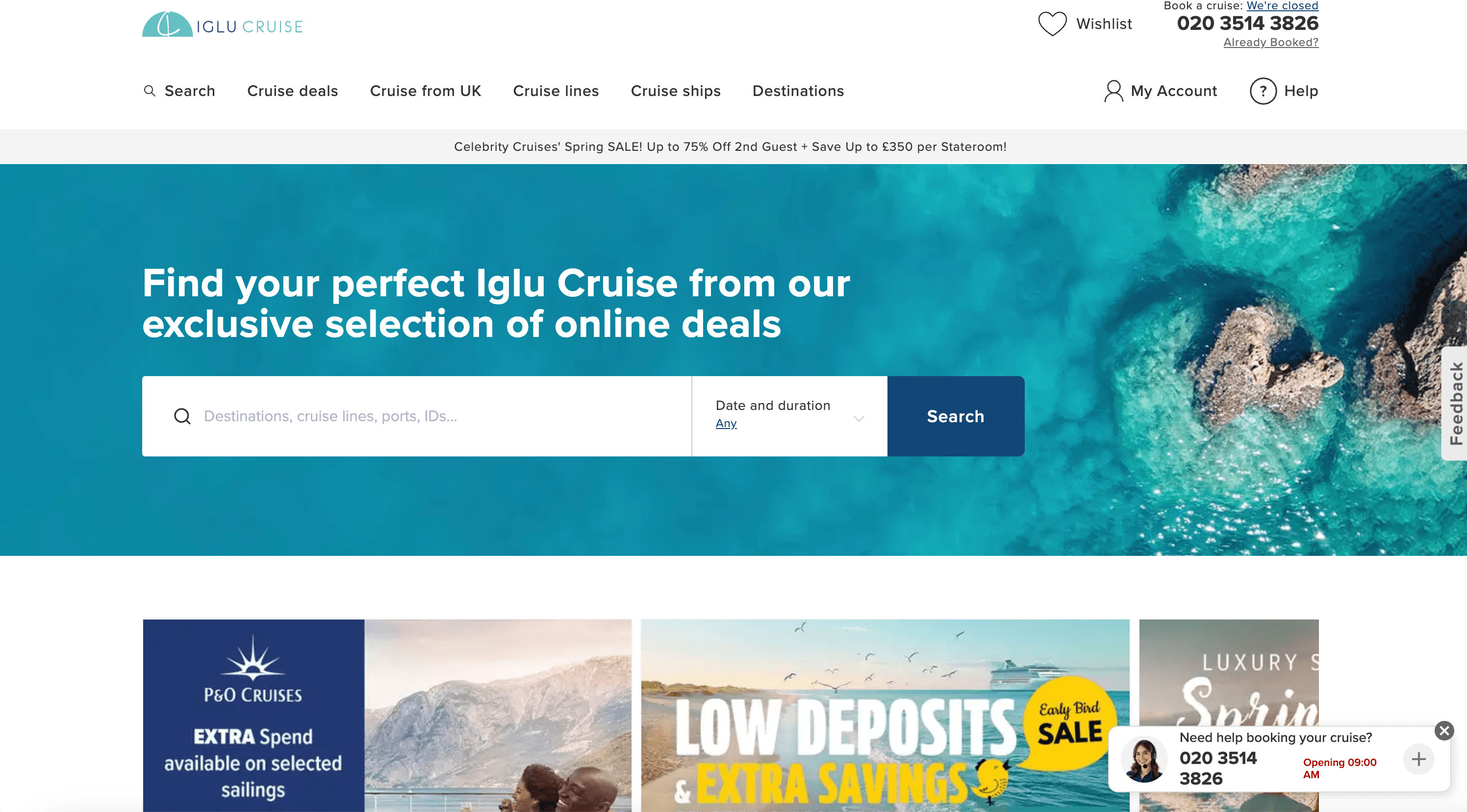 Iglu Cruise Homepage