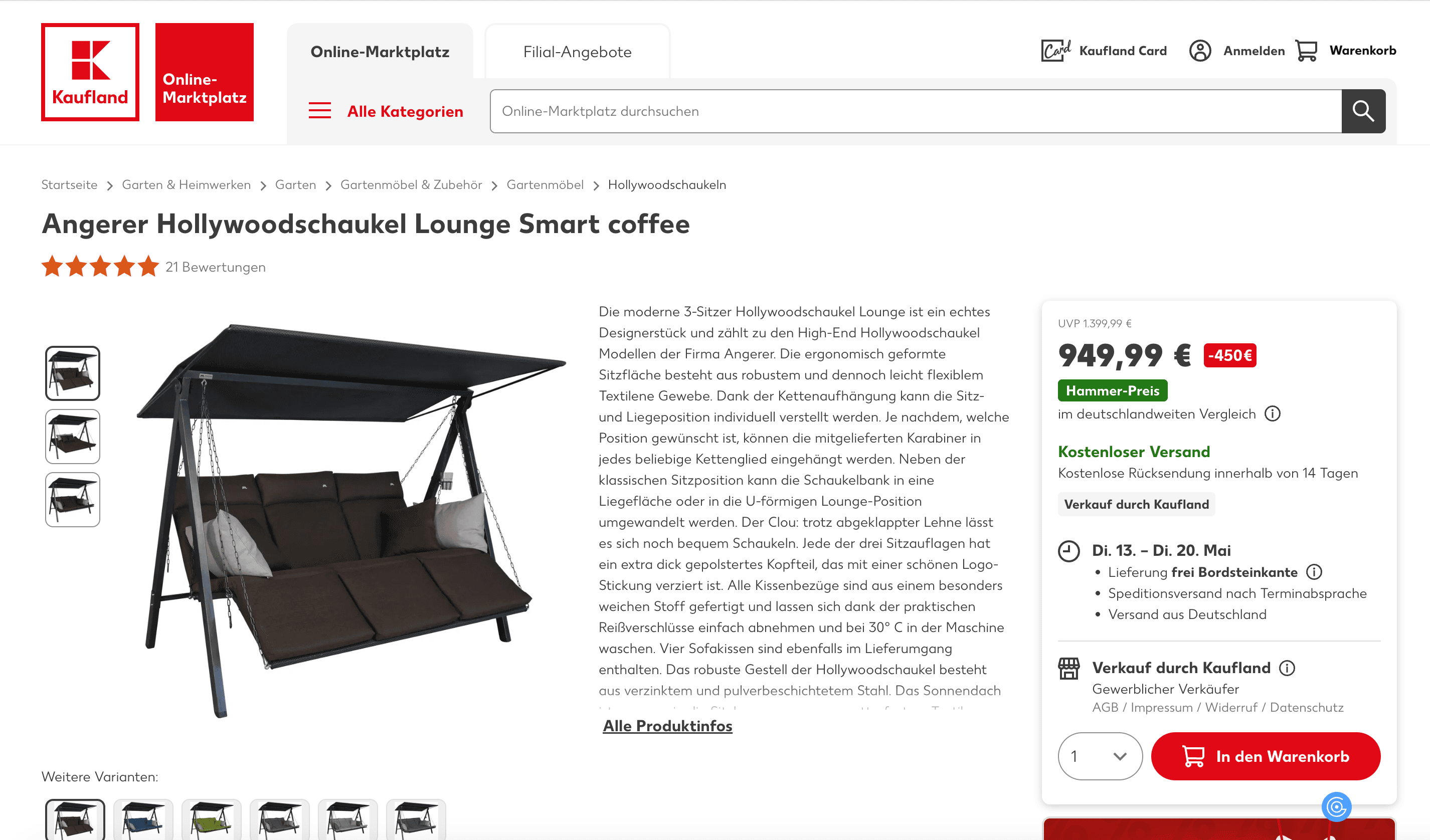 Kaufland SKU Details Screenshot
