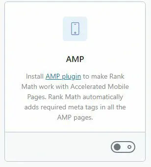 Rank Math Module AMP