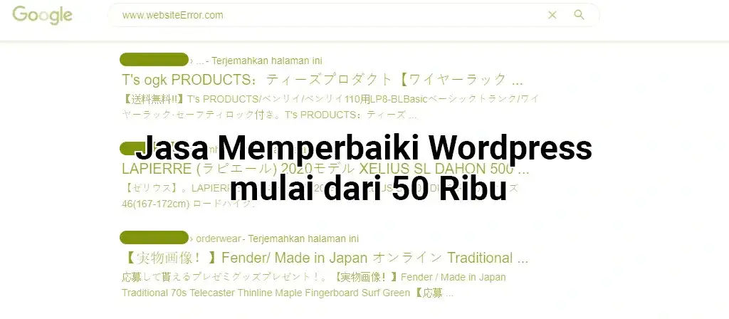 Jasa Memperbaiki WordPress Mulai dari 50 ribu