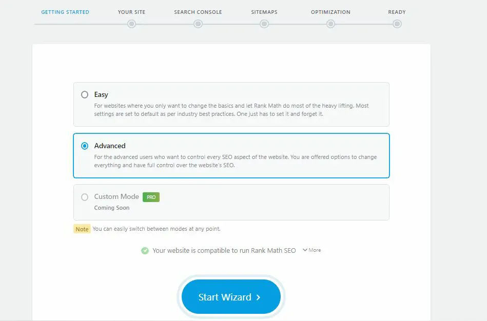 Tutorial Rank Math memakukan Setup Wizard