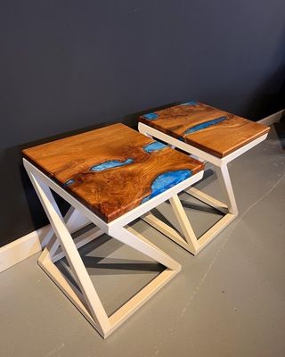 Resin Coffee Tables - Interiors & Build Photo Album By Alderwood Studios