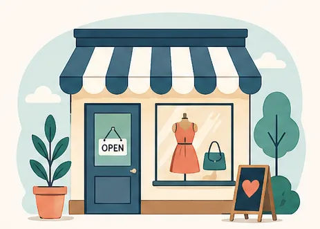 Local shop storefront