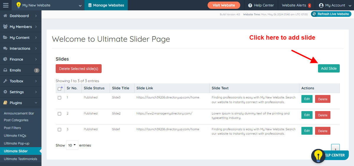 Ultimate Slider - Brilliant Directories Expert Partner Plugins By Lalit ...