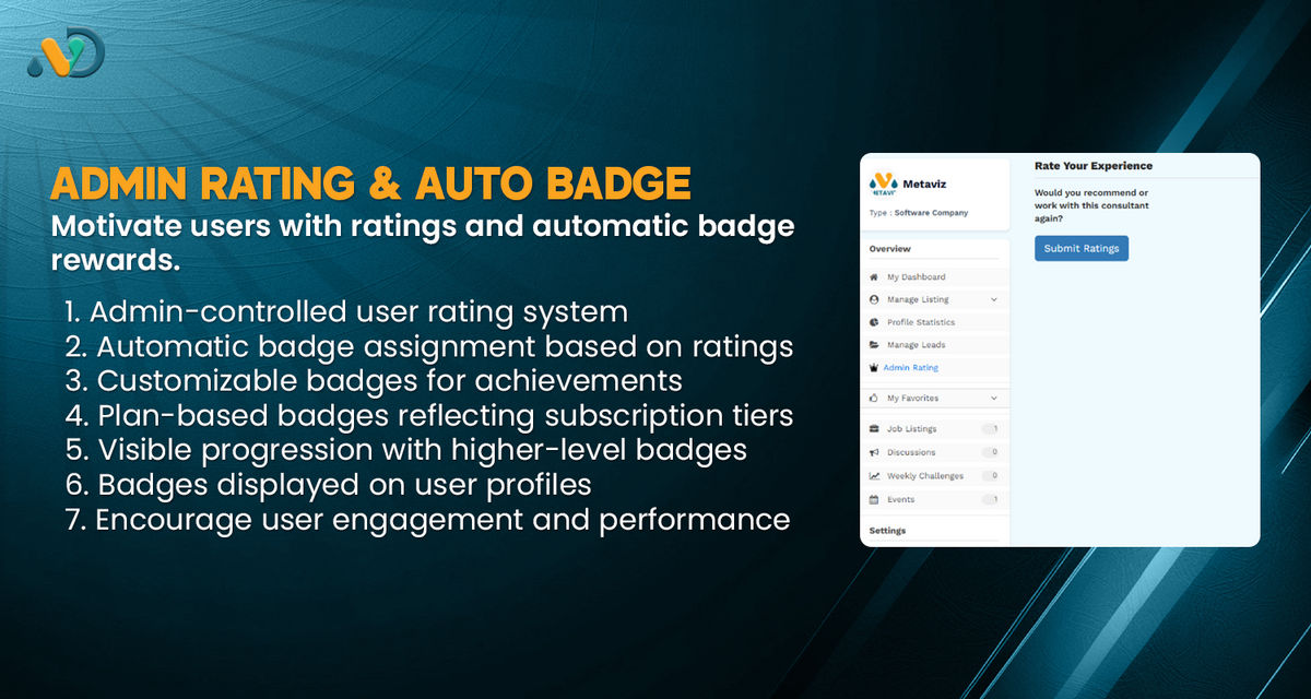 Admin Rating & Auto Badge Rewards - Brilliant Directories Expert ...