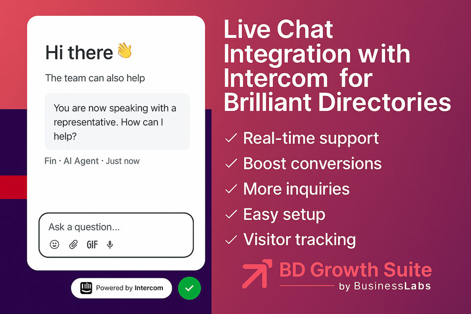 Intercom Plugin Intercom Live Chat - Brilliant Directories Expert Partner Plugins By ...
