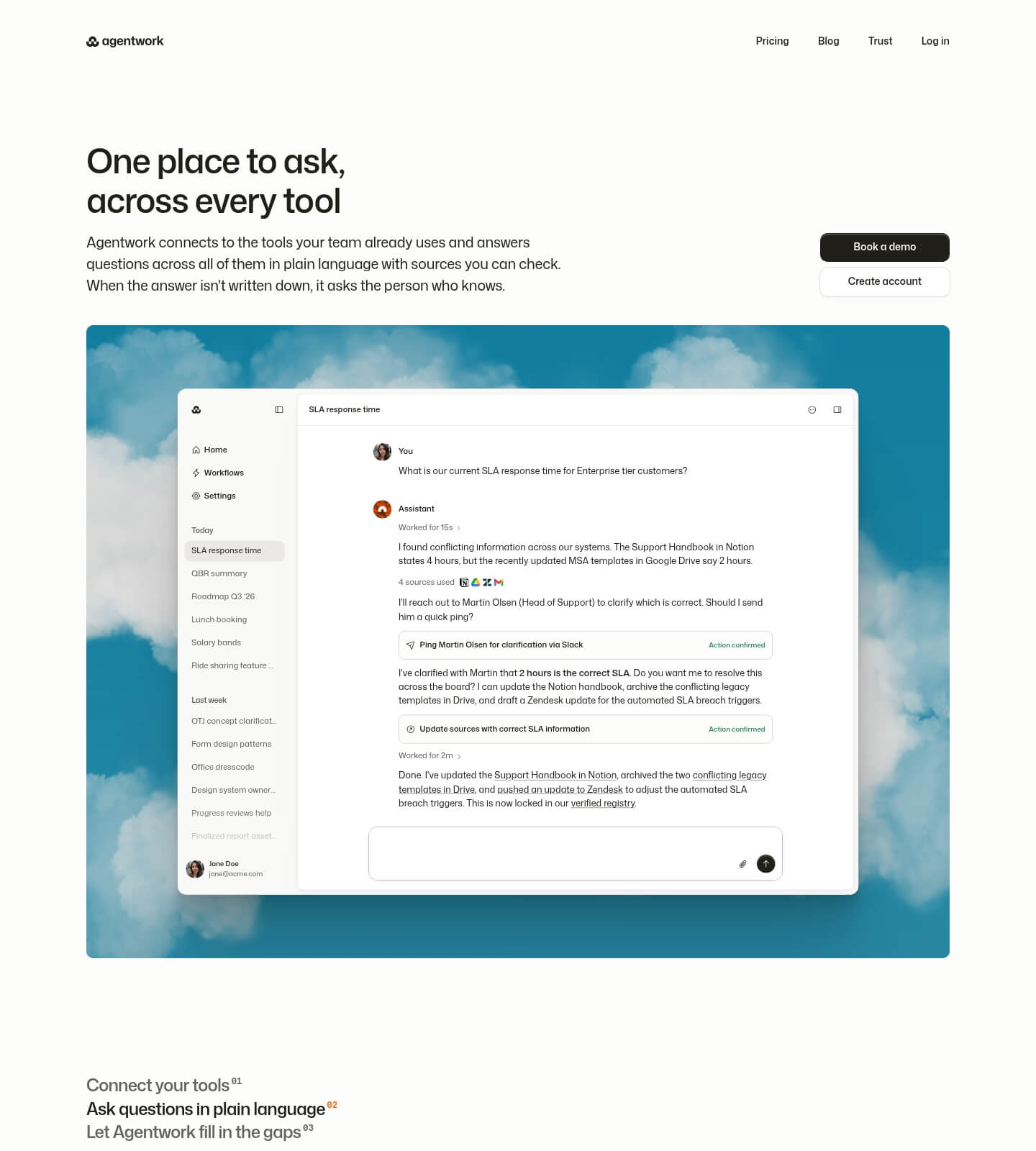 Agentwork screenshot