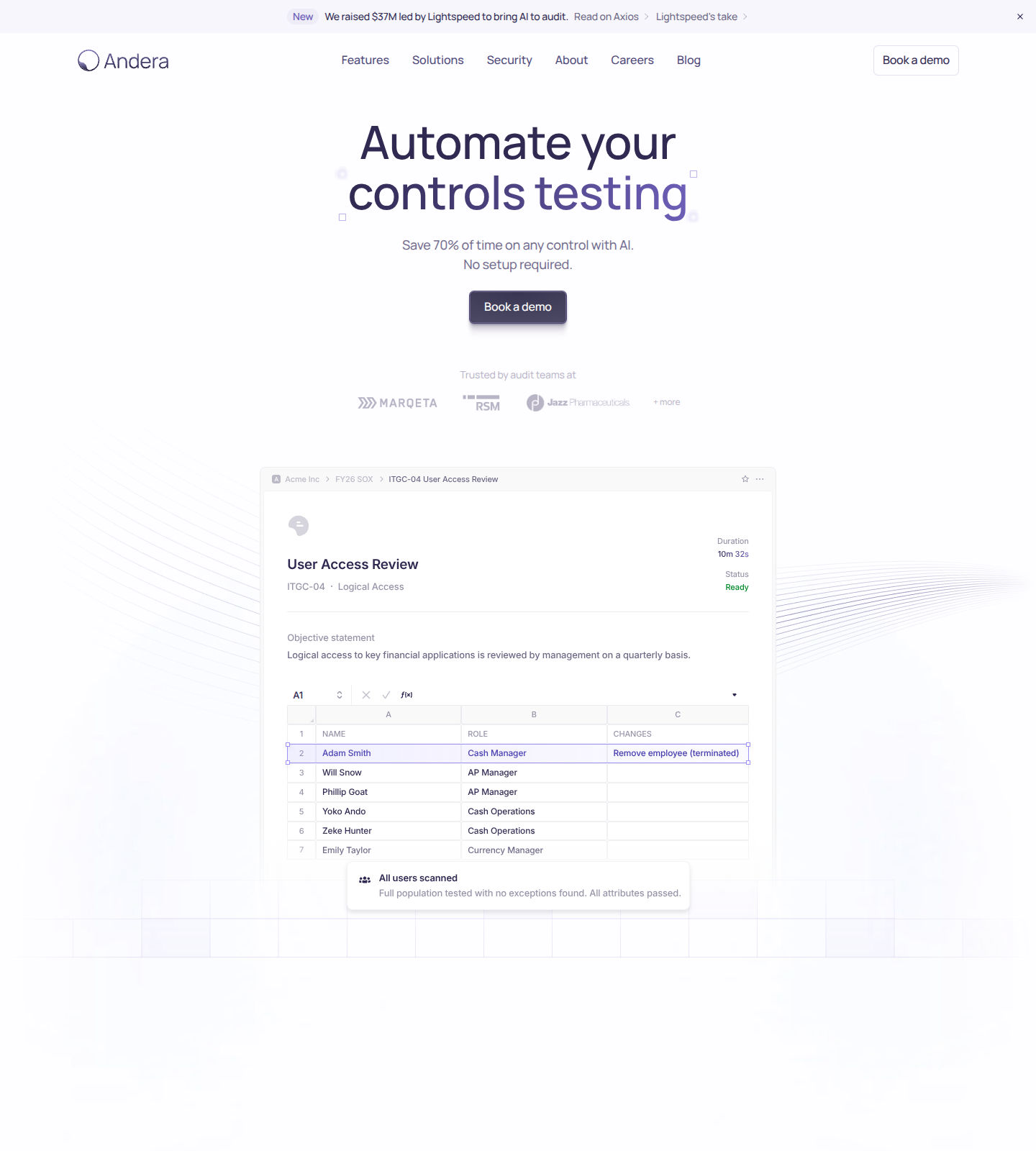 Andera screenshot