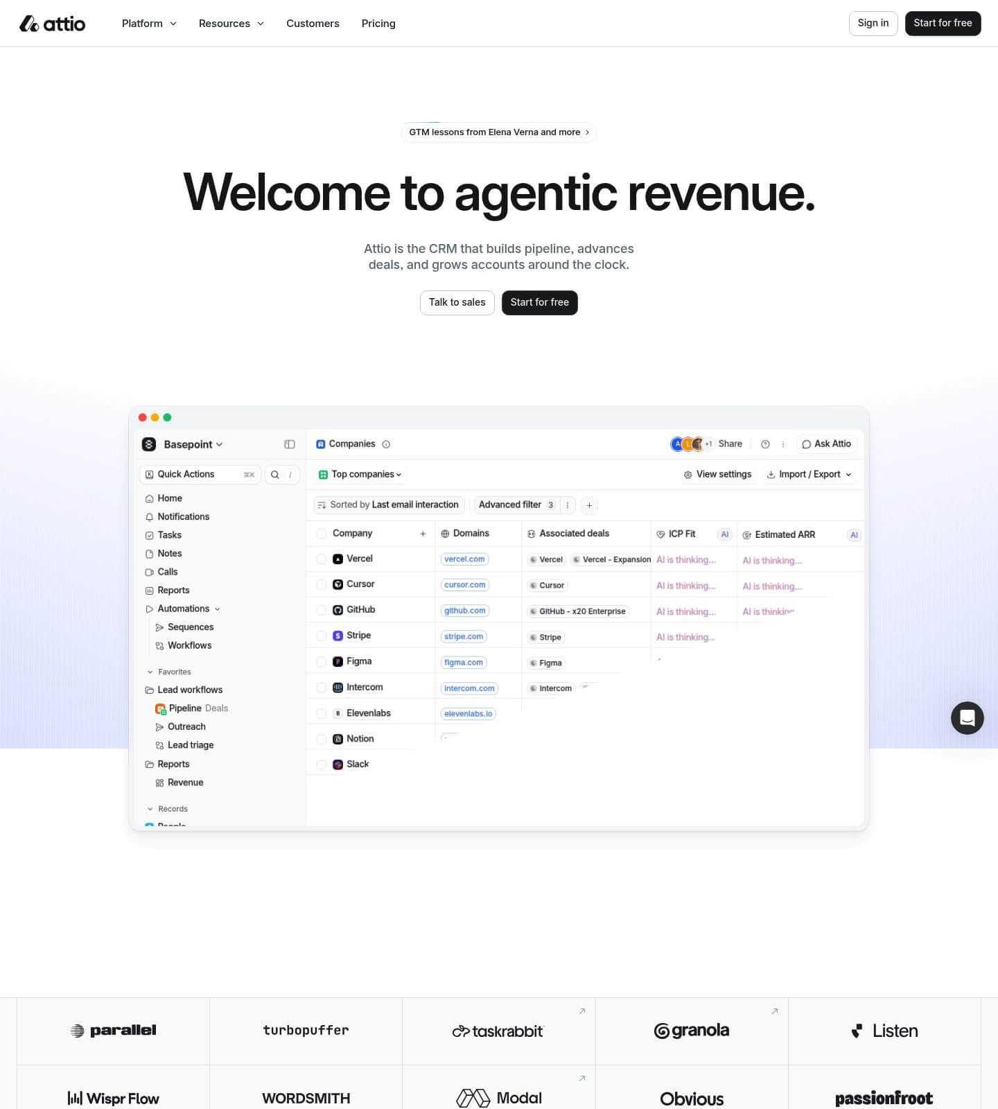 Attio screenshot