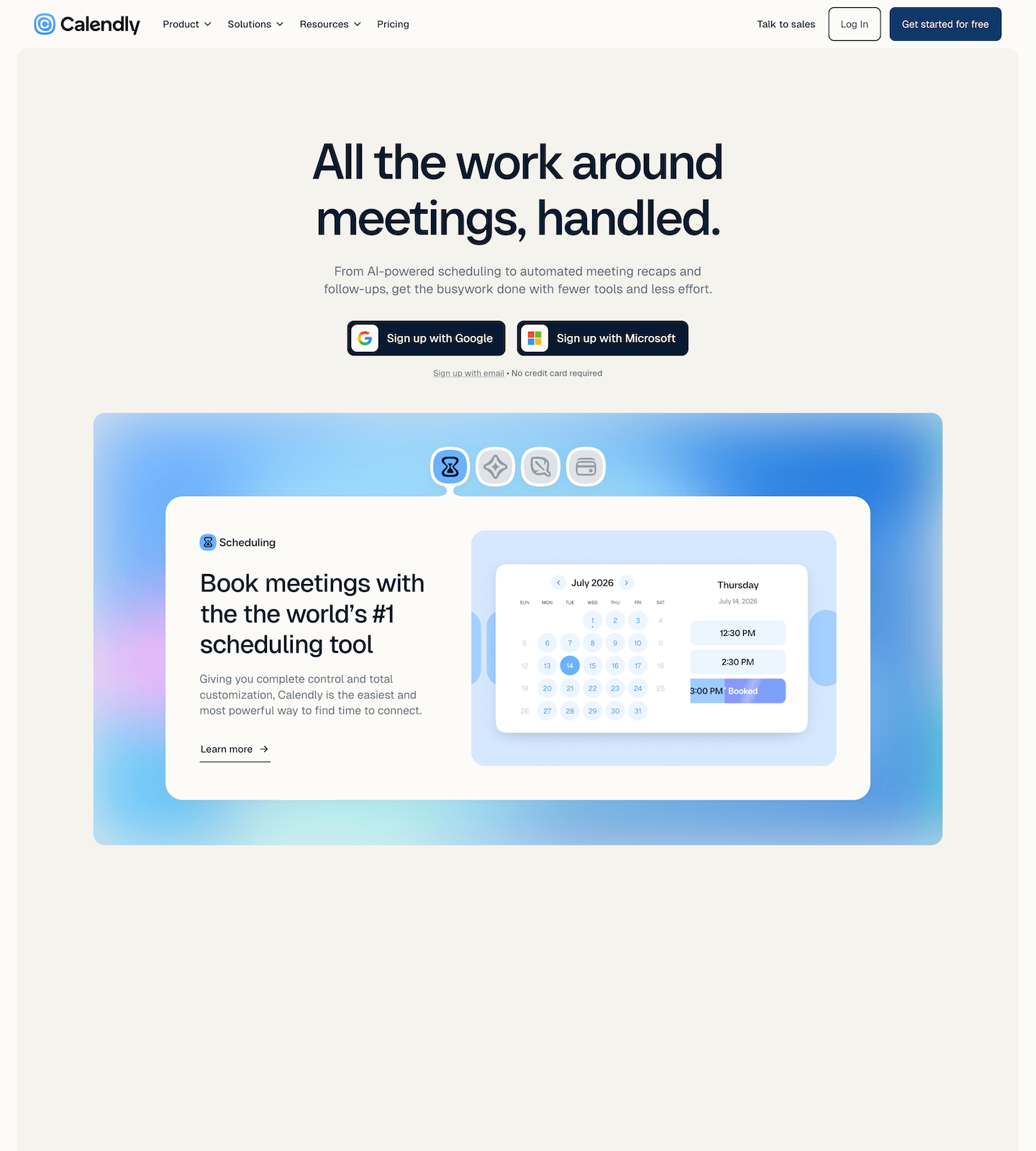 Calendly screenshot