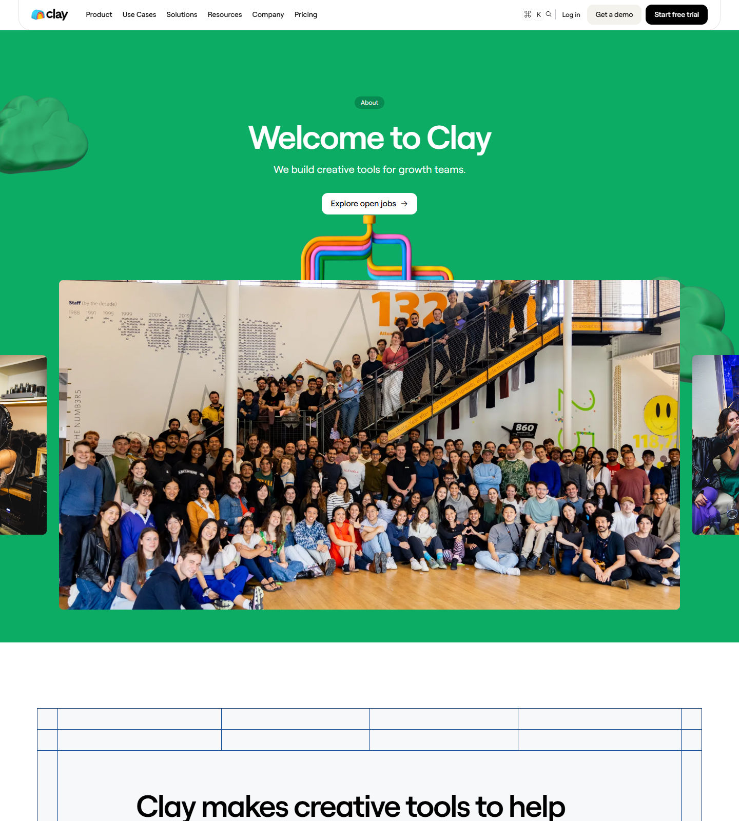 Clay About us screenshot