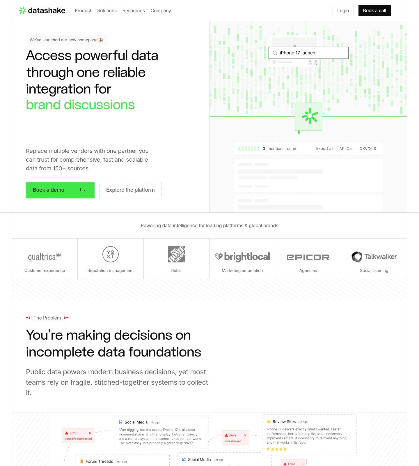 Datashake screenshot